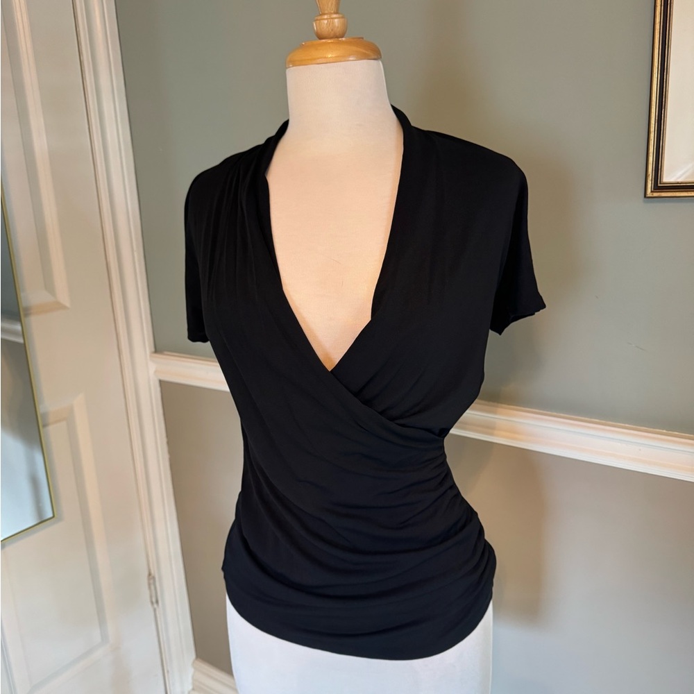 MAX MARA Black Wrap Top